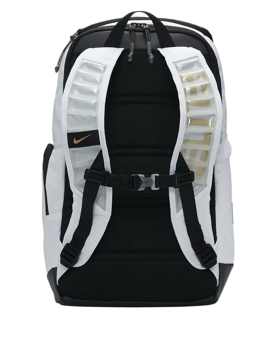 Hoops Elite Backpack White/Gold